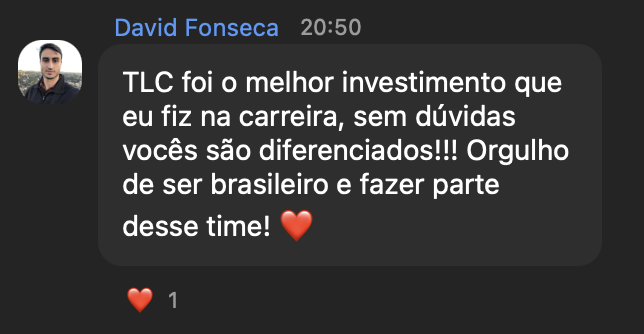 Mensagem de David Fonseca